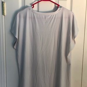 Chico's Tops - Chico’s White Polyester Shirt Sleeved Shirt Chico's Tops - Chico’s White Polyester Shirt Sleeved Shirt
